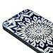 MOLLYCOOCLE Painted Series PC Case Beige Totem Flower Pattern Cover Dark Blue Skin Shell for iPhone 5 5S 5G