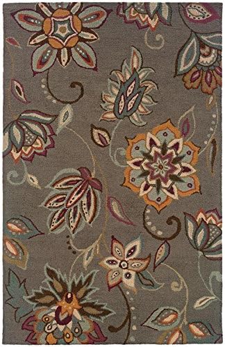 Heirloom Rugs Floral Garden Rug, Grey/Multi, 8' x 10'