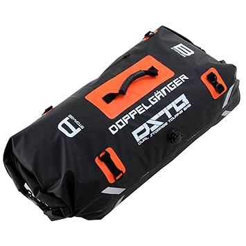 【クリックで詳細表示】Amazon.co.jp ｜ DOPPELGANGER(ドッペルギャンガー) デュアルストレージツーリングバッグ 大容量 60リットル 【荷物を分けられる2気室構造】 耐水生地採用でレインカバー不要 夜間走行時の安全性に配慮したV字リフレクターを装備 積載スタイルを広げるDリング4箇所装備 ショルダーベルト、グリップ装備 エアー抜きバルブ搭載で簡単圧縮 携帯電話や財布の収納に便利な防水ファスナーのサイドポケット装備 ｜ スポーツ＆アウトドア 通販