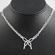 Sterling Silver Necklaces - Butterfly - Length: 16", Height: 25mm