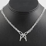Sterling Silver Necklaces - Butterfly - Length: 16, Height: 25mm