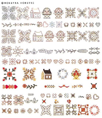 Brother Embroidery Memory Card No. 22 (Big Quilt) - 51 designs for a 5