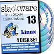 Slackware 13.37 Linux, 4-discs DVD Installation and Reference Set, Ed.2012