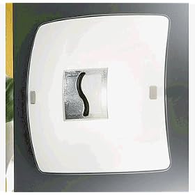 Eglo 88539A Input, Black and White, 2-Light Wall Ceiling Light Fixture by Eglo