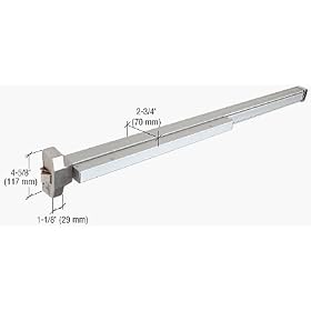 C.R. LAURENCE 1900A CRL Aluminum 1900 Series Non-Handed Rim Panic Exit Device
