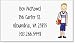 Blonde Basketball Boy Children's Calling Card