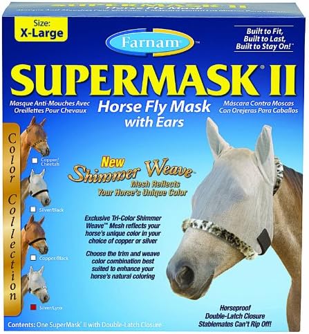 FARNAM COMPANIES INC 100503765 SUPERMASK II WITH EARST SILVER/LYNX EXTRA LARGE