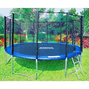 SixBros. Sport - Sixjump 4,60 M Ø Professional Trampoline de jardin TS460/148 - Filet de sécurité | Échelle | Housse de protection | Certifié par Intertek / GS SixBros. Sport - Sixjump 4,60 M Ø Professional Trampoline de jardin TS460/148 - Filet de sécurité | Échelle | Housse de protection | Certifié par Intertek / GS