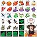 180pcs Assorted Halloween Tattoos, 30 Designs including 36 Glow in the dark Children Tattoos Halloween Trick or Treat Ghost Monster Pumpkin Tattoos