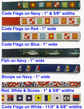 Childrens Toyshop  Sporting Goods : Nautical Pet Collars - 5/8" Wide