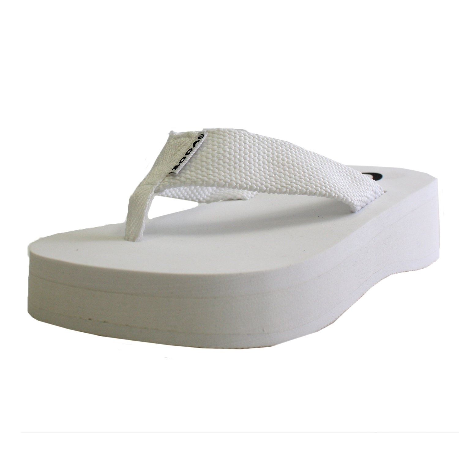 Soda Womens Aiken Flip Flop Thong Platform Wedges Sandals Eva Size 6 White | eBay