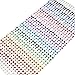 SANC 900 Pieces 3mm 4mm 5mm Multicolor Bling Rhinestone Sticker Sheet Gem Diamond Self Adhesive