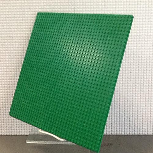 12" X 12" 8 Bit Pixel Building Slab Bricks Blocks Solid Green Base Plate