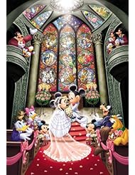 Toy: Tenyo Disney Fantasy Celebration Minnie & Mickey Wedding Jigsaw Puzzle (1000 Piece) - Japan VideoGames