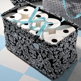 <b>Microfiber Collapsible Hamper - Damask</b>