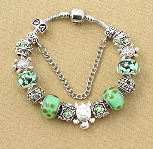 New 20CM Charms Fashion Sea Turtle Charm Bracelets & Bangles European Beads fits Pandora bracelets for Women Gift