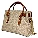 Michael Kors Hamilton MK Logo Satchel Bag (One Size, Vanilla)