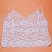 Tenworld Translucent Underwear Set Women Lace Strap Tank Top Briefs White(S-XL)