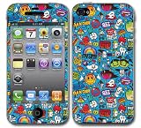 CARTOON S Design Apple iPhone 4 4S ( iPhone 4G, iPhone 4th Generation) 16GB 32GB 64GB Vinyl Skin Decal Sticker Protector (Matte Finish)+ Free Screen Protector