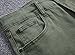 Men's Army Green Ripped Distressed Destroyed Skinny Fit Jeans Pants with Holes