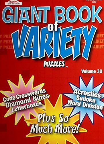 Giant Book of Variety Puzzles Puzzles Book Volume 30