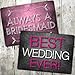 Plastic Photo Booth Props - Set of 5 Signs / 10 Phrases - Wedding Mix