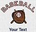 Personalized custom embroidered baseball design on t-shirt, youth medium 10-12, yellow haze
