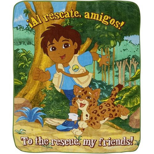 Go Diego Go! - Bedding - Rainforest Rescue Super Soft Micro Raschel Throw