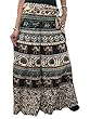 Wrap Around Skirt Animal Printed Womens Maxi Skirt, Boho Chic Fashion
