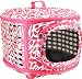 Petmate Curvations Luxury Pet Carrier, Small, Pink
