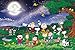 Peanuts Snoopy Under the Full Moon 1000 Pieces Jigsaw Puzzle (Finished Size: 29.5