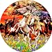 14 Horses 1000pc Jigsaw Puzzle by Steven Michael Gardner