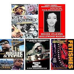 Kurt & Courtney / Heidi Fleiss/ Biggie & Tupac / Battle For Haditha / Fetishes -5 DVD Set