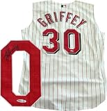 Ken Griffey Jr. Autographed/Hand Signed Cincinnati Reds White Jersey (Upper Deck)