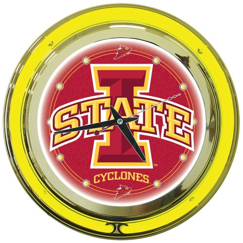 NCAA Iowa State 14-Inch Neon Clock