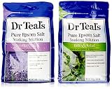 Dr. Teals Epsom Salt Soaking Solution Bundle - 1 Relax & Relief Eucalyptus Spearmint 3lbs and 1 Sooth & Sleep Lavender 3lbs RS.2637.00 (15.00% Off) - Amazon