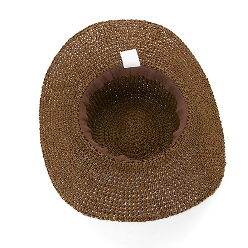 Wowlife Girl Brim Roll-up Crocheted Hat Bohemia Sun Hat for Holiday Travel Beach