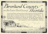 1924 Ad Broward County Florida Beach Resorts Vacation DM Blank Fort Lauderdale - Original Print Ad