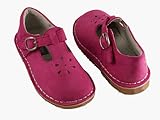 L'Amour T-Strap Fuchsia Pink Nubuck Suede Shoes