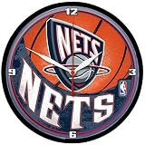 New Jersey Nets Round Clock