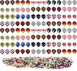 120 Flights (40 sets) und 200 bunte Dartspitzen 2BA