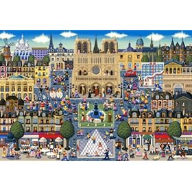 【クリックで詳細表示】世界最小マイクロ1000ピース ルーペで探せシリーズ パリ名所大集合！ M81-504