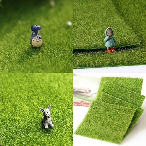 Garden Grass Lawn Moss Miniature Craft Pot Fairy Dollhouse Decor DIY 30*30cm