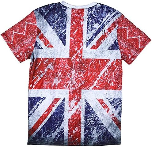 TeeKingdom Union Jack Flag 3d Unique Printed T-shirts (XX-Large, Tba0030)