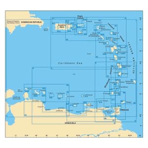 Imray #1 General Chart Eastern Caribbean Marine Nautical Chart by