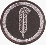 Led Zeppelin Feather (Robert Plants Symbol) Embroidered Iron On or Sew On Patch