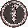 Led Zeppelin Feather (Robert Plant's Symbol) Embroidered Iron On or Sew On Patch