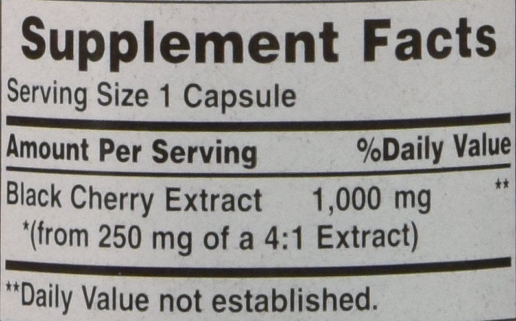Amazon.com: Puritan's Pride Black Cherry 1000 mg-100 Capsules ... Amazon.com: Puritan's Pride Black Cherry 1000 mg-100 Capsules ...