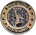 Trademark Basketball Card Guard Poker Button (Multi)