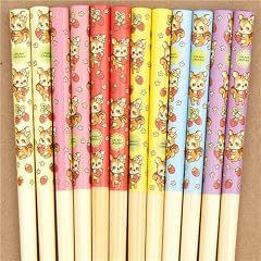bunte Eichh�rnchen E�st�bchen Set 6 Paar Erdbeeren